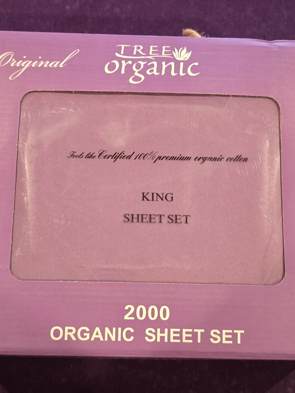 King Sheet Set in Purple